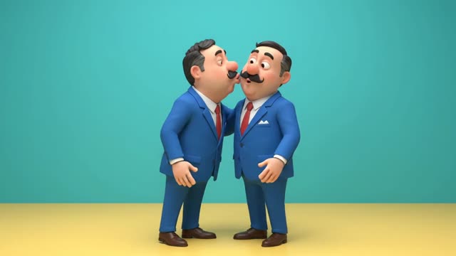 Two adult male twins